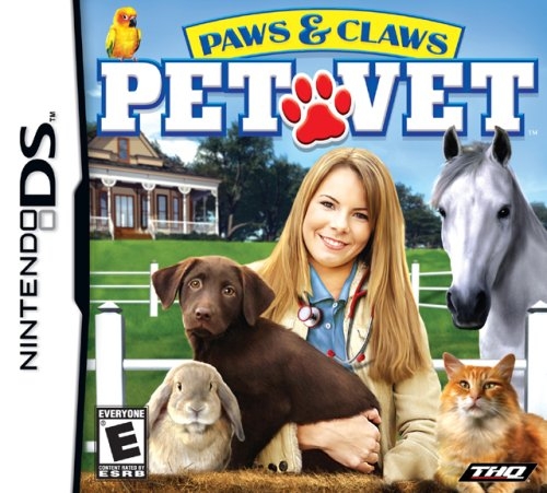 Paws & Claws Pet Vet box art for Nintendo DS